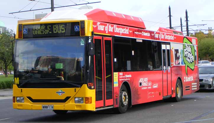 Adelaide Metro MAN NL202 ABM CB62A Tour of the Unexpected 1754